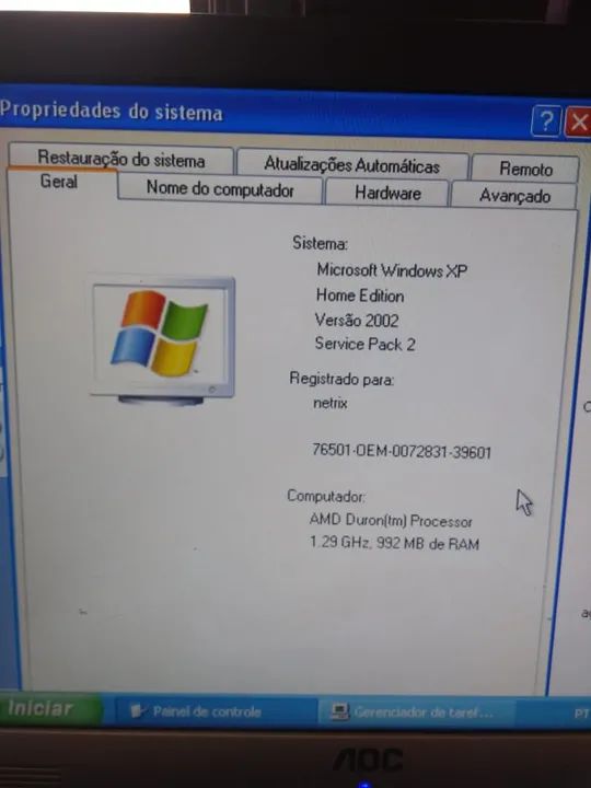 CPU pentium 1,3ghz ddr1gb hdd20gb win98 aceito trocas - Foto 2