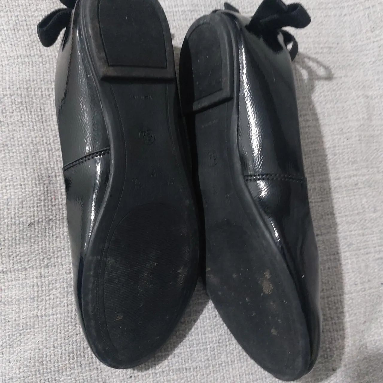 Sapatilha bailarina Menina Contra Mão Tamanho 34 Preta