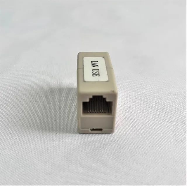 (Aceito cartão) Emenda/Conector RJ45 Fêmea x Fêmea - Extensão Cabo de Rede 8 Vias - Foto 3