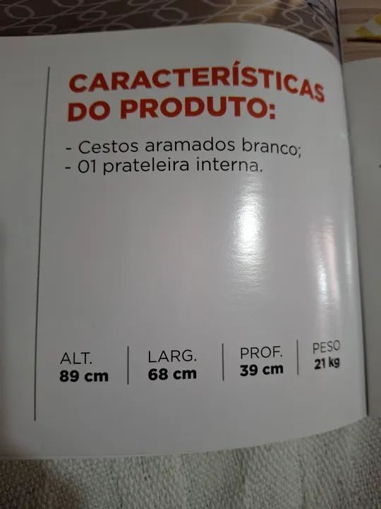 Fruteira Cozinha Branco com Prateleiras64596061431811122