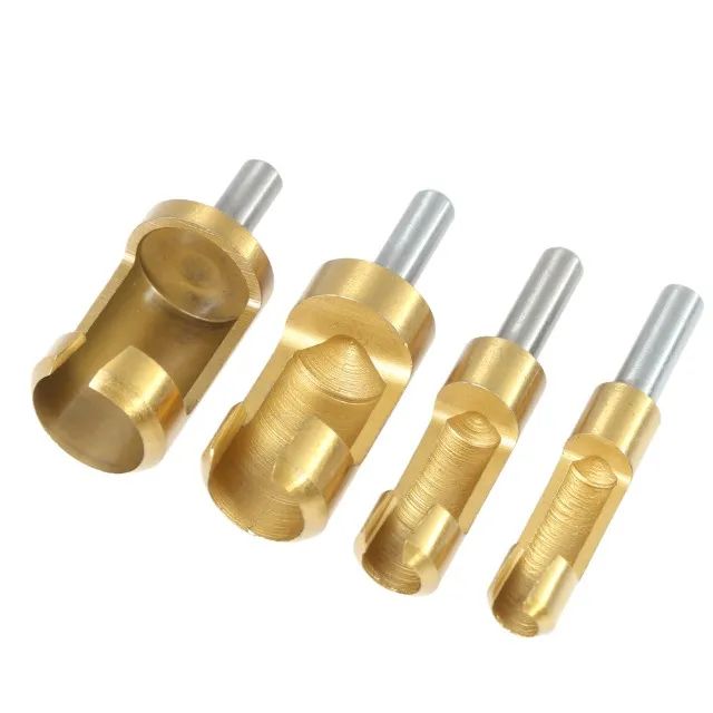 Cortador de Cavilha Broca Perfect Hole Kit 4 Peças Titanium