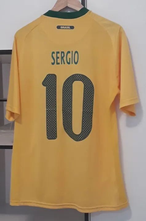 Camisa do Brasil com nome Sérgio personalizado  - Foto 2