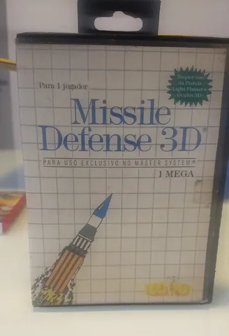 missile defense 3D - jogo original master system tec toy