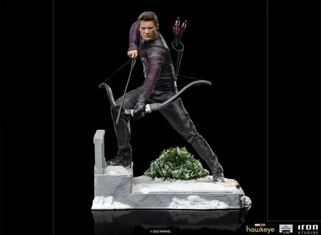 Diorama Clint Barton Kate Bishop Hawkeye Iron Studios - Foto 3