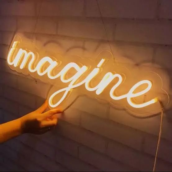 Placa Neon led em acrílico tamanho mínimo 80 centímetros