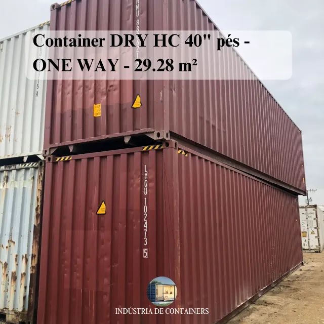 Container DRY HC 40" pés - ONE WAY - Foto 2
