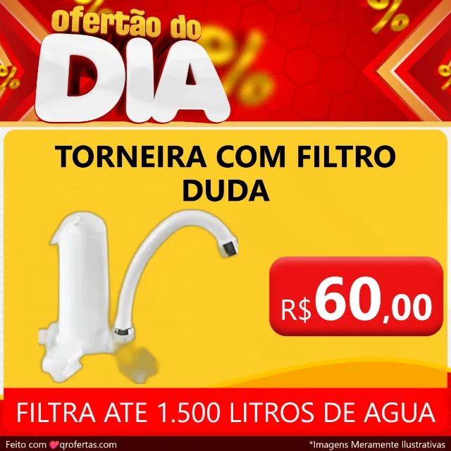 TORNEIRA COM FILTRO BICA MOVEL DUDA - BRANCO  - Foto 4