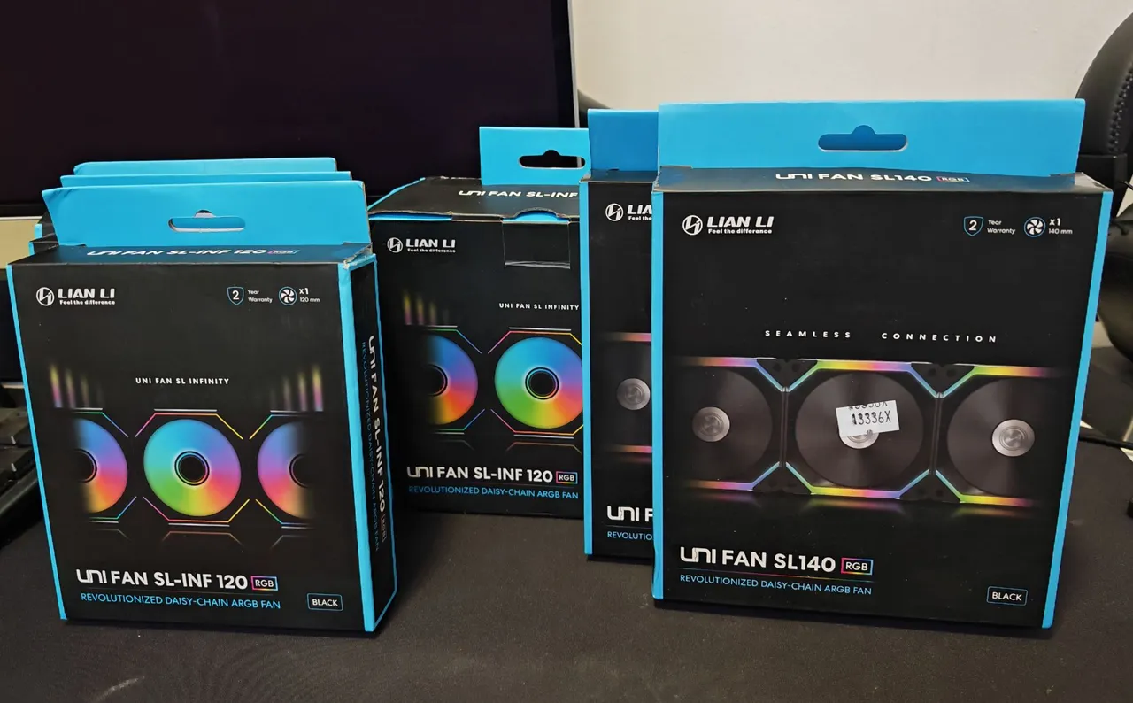 Kit Fans Lian Li - Leia a descrição.