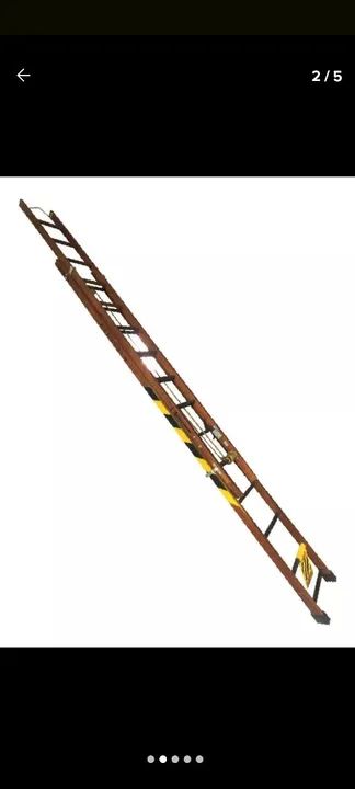 Escada de madeira para pintura - Foto 2
