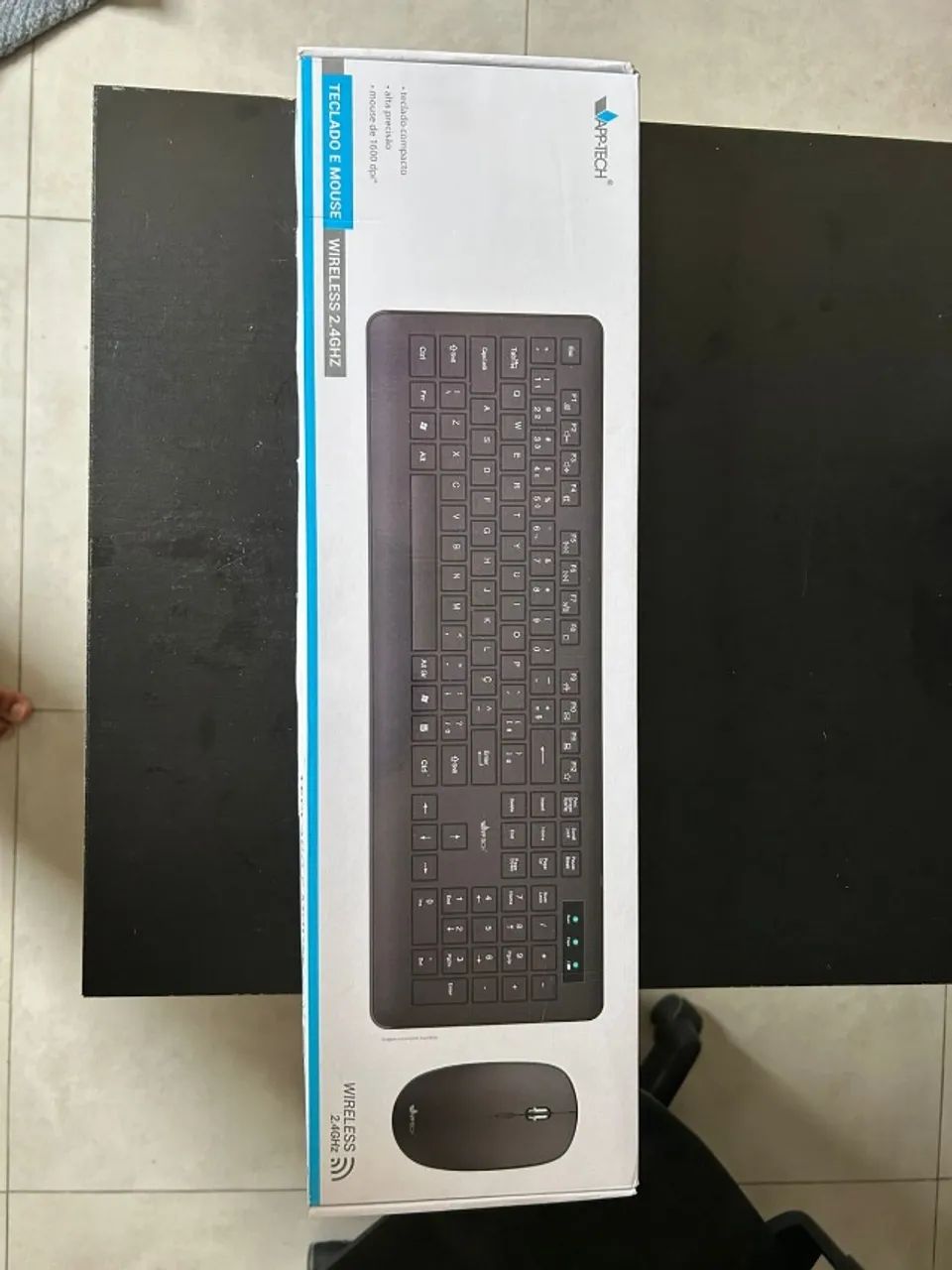 Kit Teclado e Mouse Sem Fio App-Tech KMW200 - Praticidade e Conforto! - Foto 3