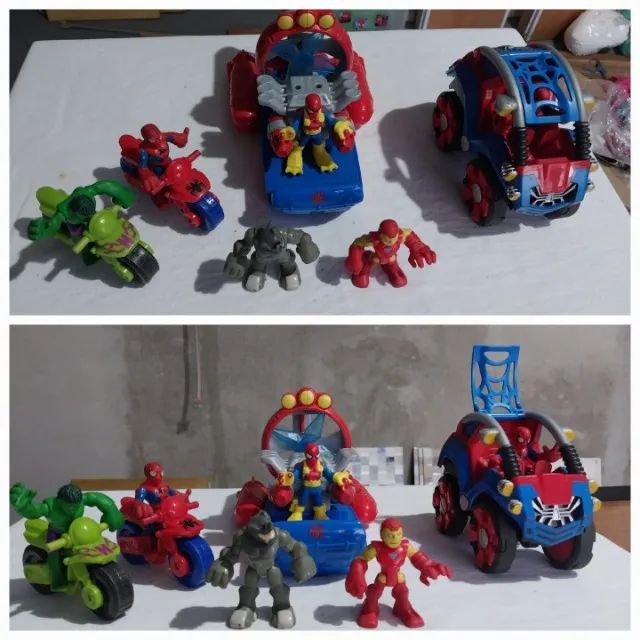 Lote Hasbro - Homem Aranha e equipamentos + amigos 