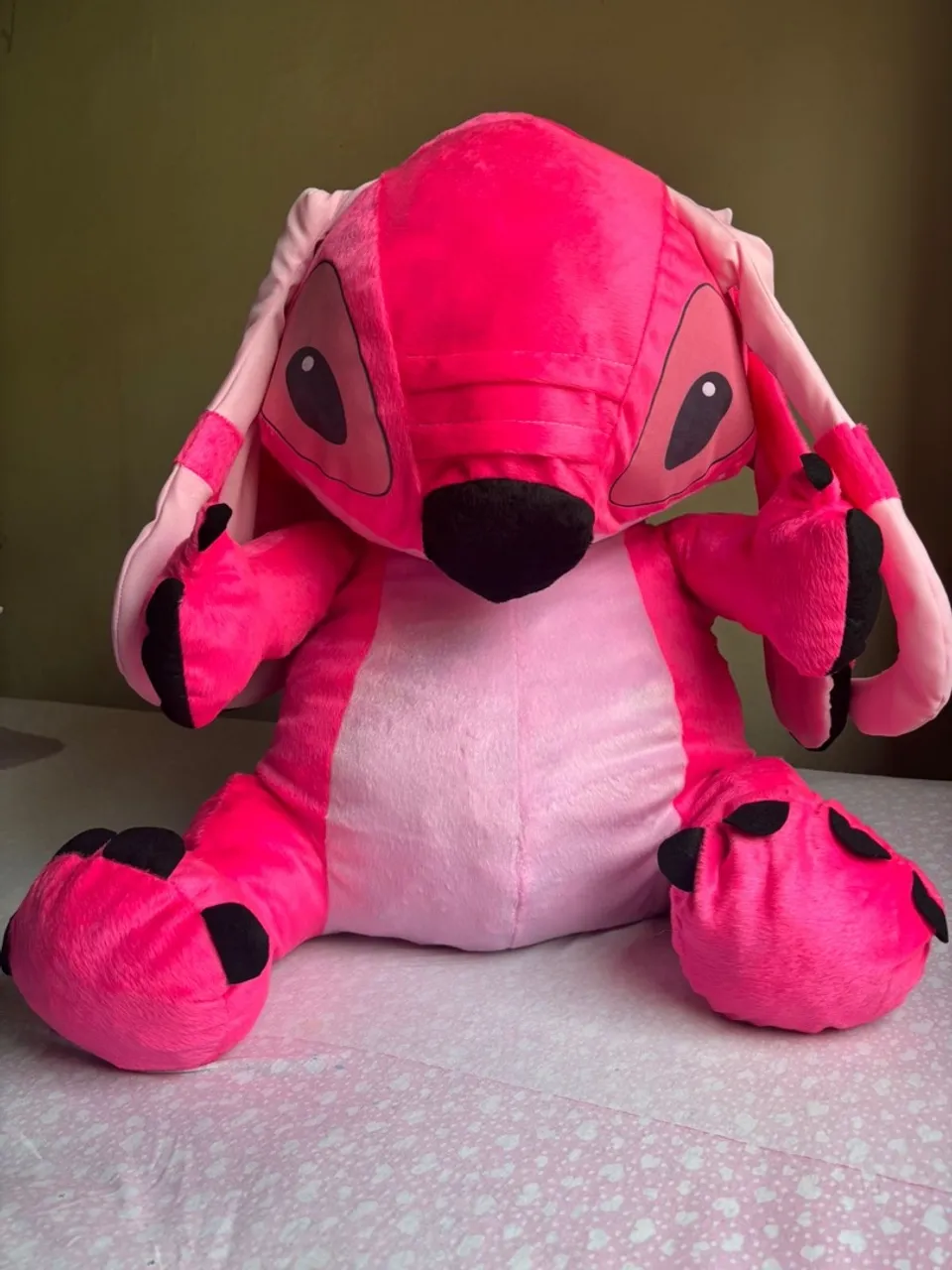 Pelúcia Stitch Rosa Gigante
