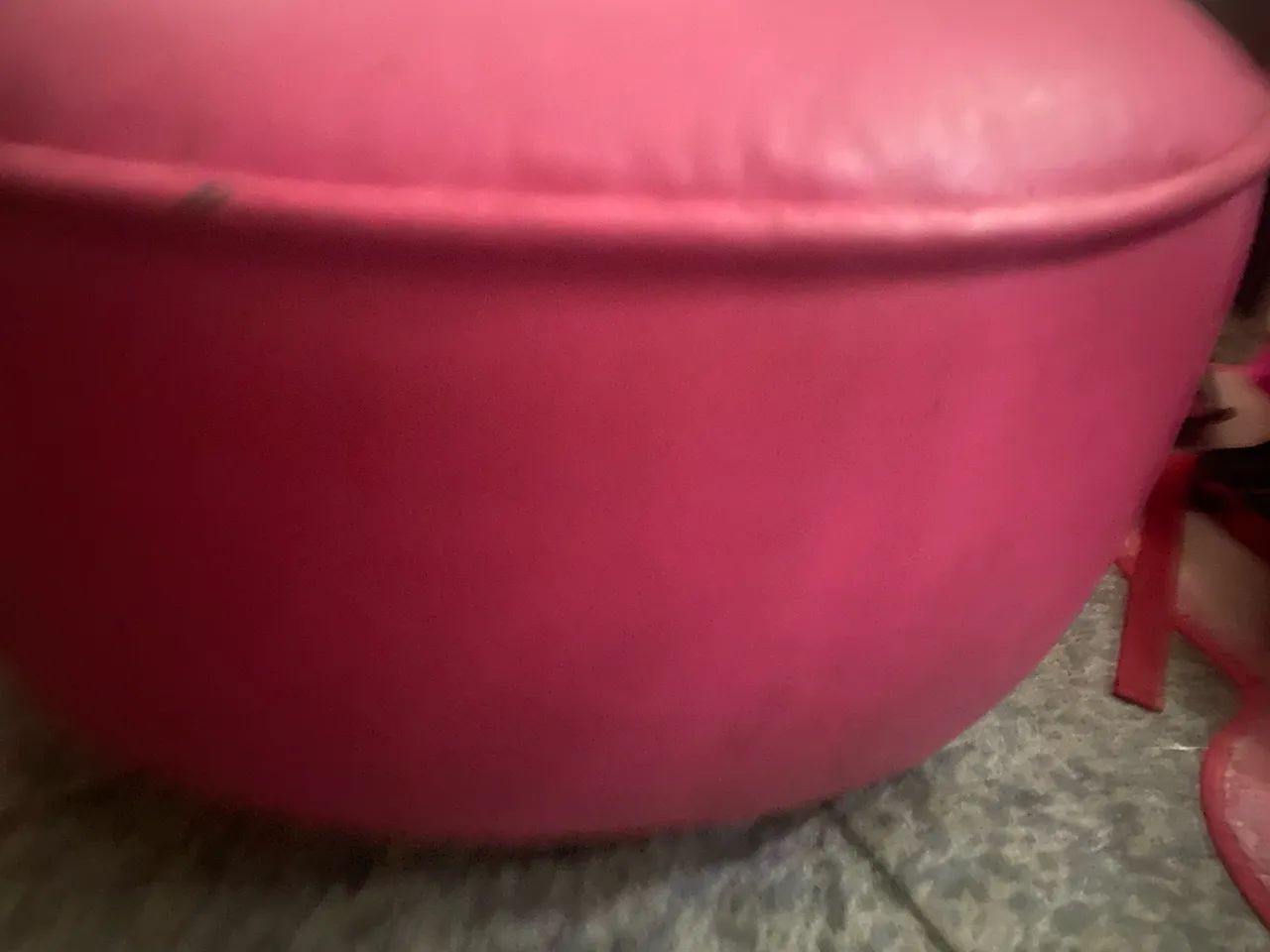 Puff Rosa Decorativo