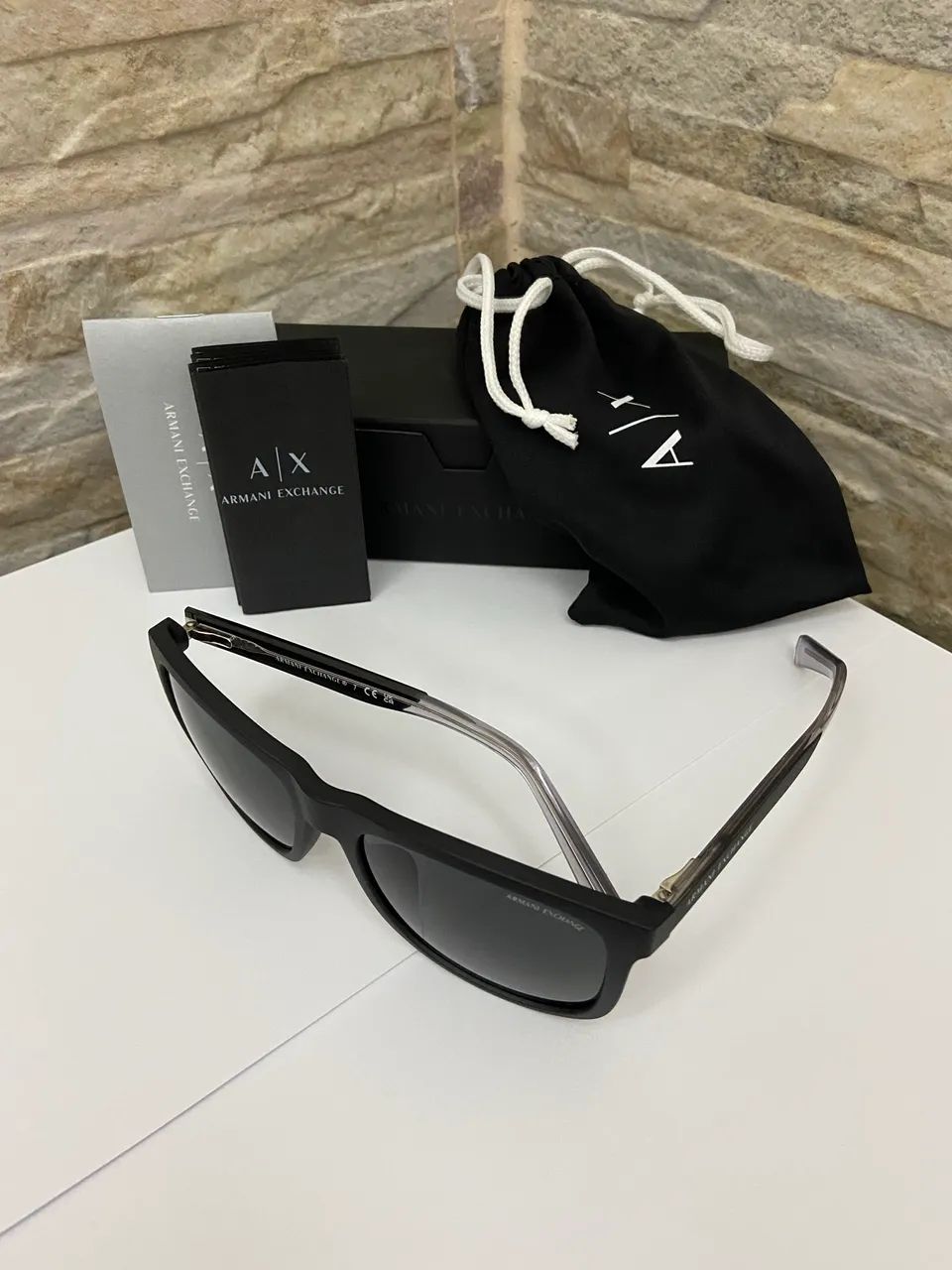 Óculos de sol Armani Exchange masculino - Foto 4