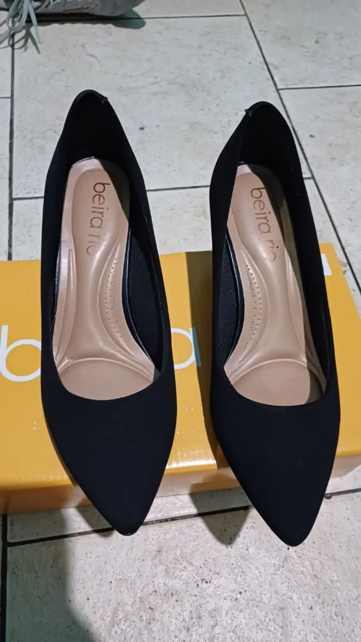 Sapato Scarpin Beira Rio - Preto