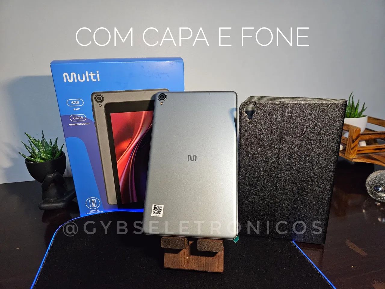 Tablet Multi M8 64GB 6GB novo! Ótimo tablet cotidiano ou infantil! Capa e fone incluso - Foto 3