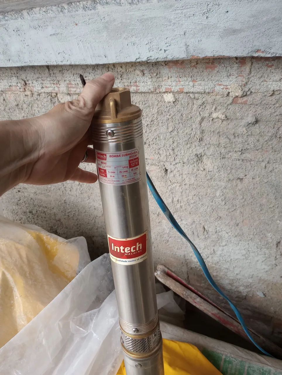Bomba Submersa Intech BSCA2 - 1/4 nova4 HP - 127V - Foto 4