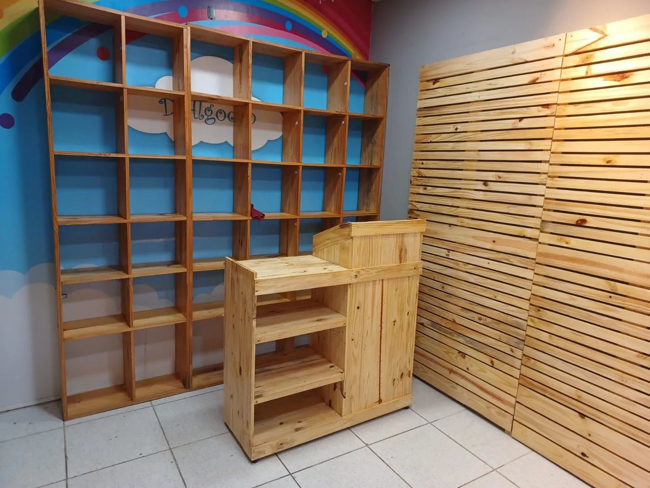 Móveis de palete para loja