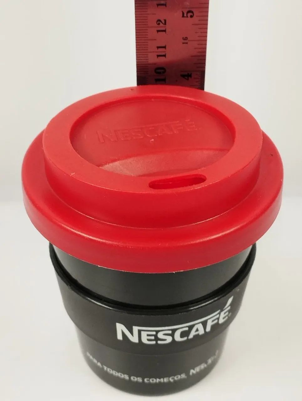 Copo de café Nescafé com tampa e bico dosador  - Foto 3