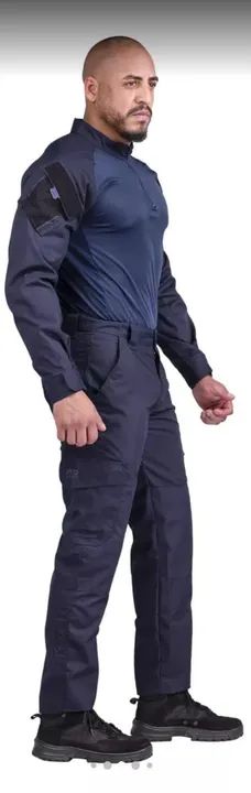 Camisa Tática Combat Shirt Profissional  Azul Noturno - Foto 5