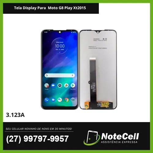 Tela Display Para  XT2015 Moto G8 Play Xt2015 - Instalação Expressa 30min!