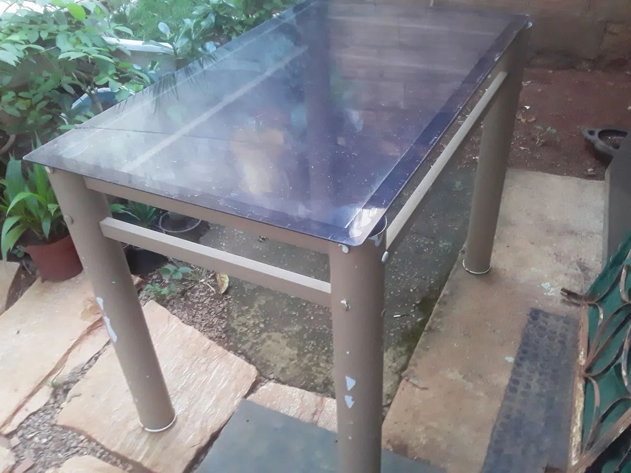 Mesa de Vidro com Tampo de Vidro - Foto 2