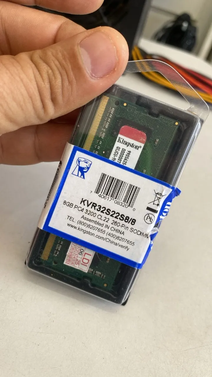 memoria 8gb ddr4 note