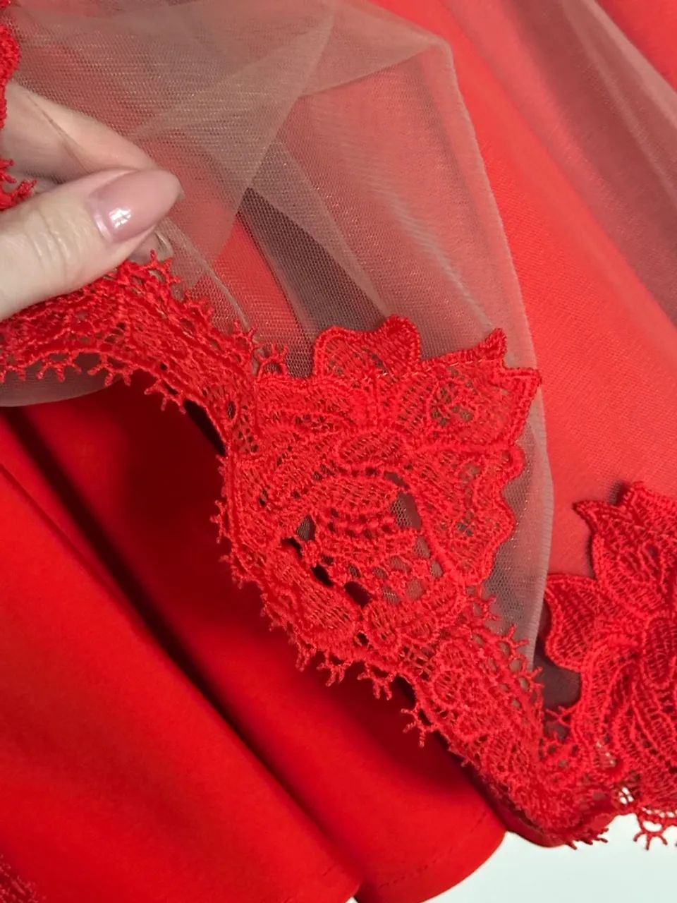 Vestido Vermelho Rodado - Foto 3
