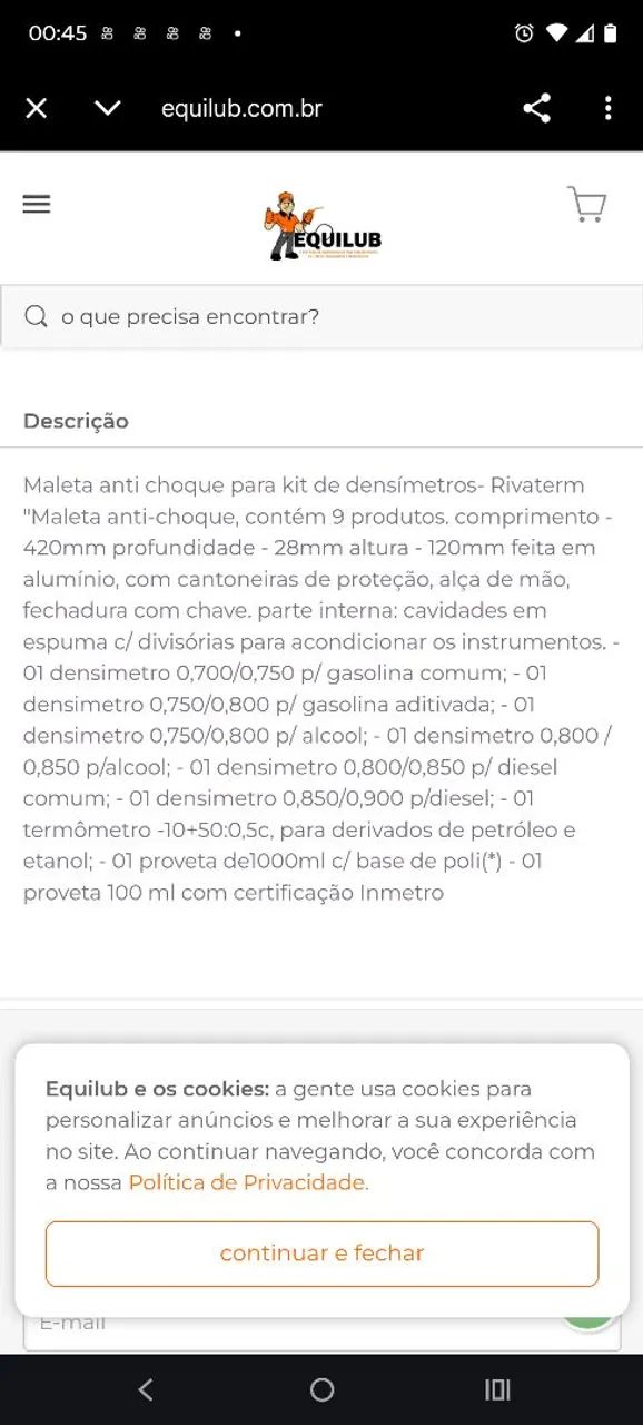 Kit de análises de combustíveis  - Foto 4