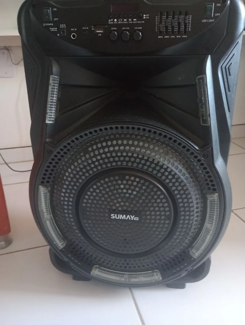 Caixa de Som Bluetooth Portátil Sumay 500 w