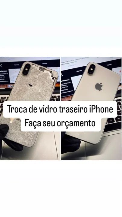 iPhone faço troca de tela ou tampa traseira qualquer modelo  - Foto 3