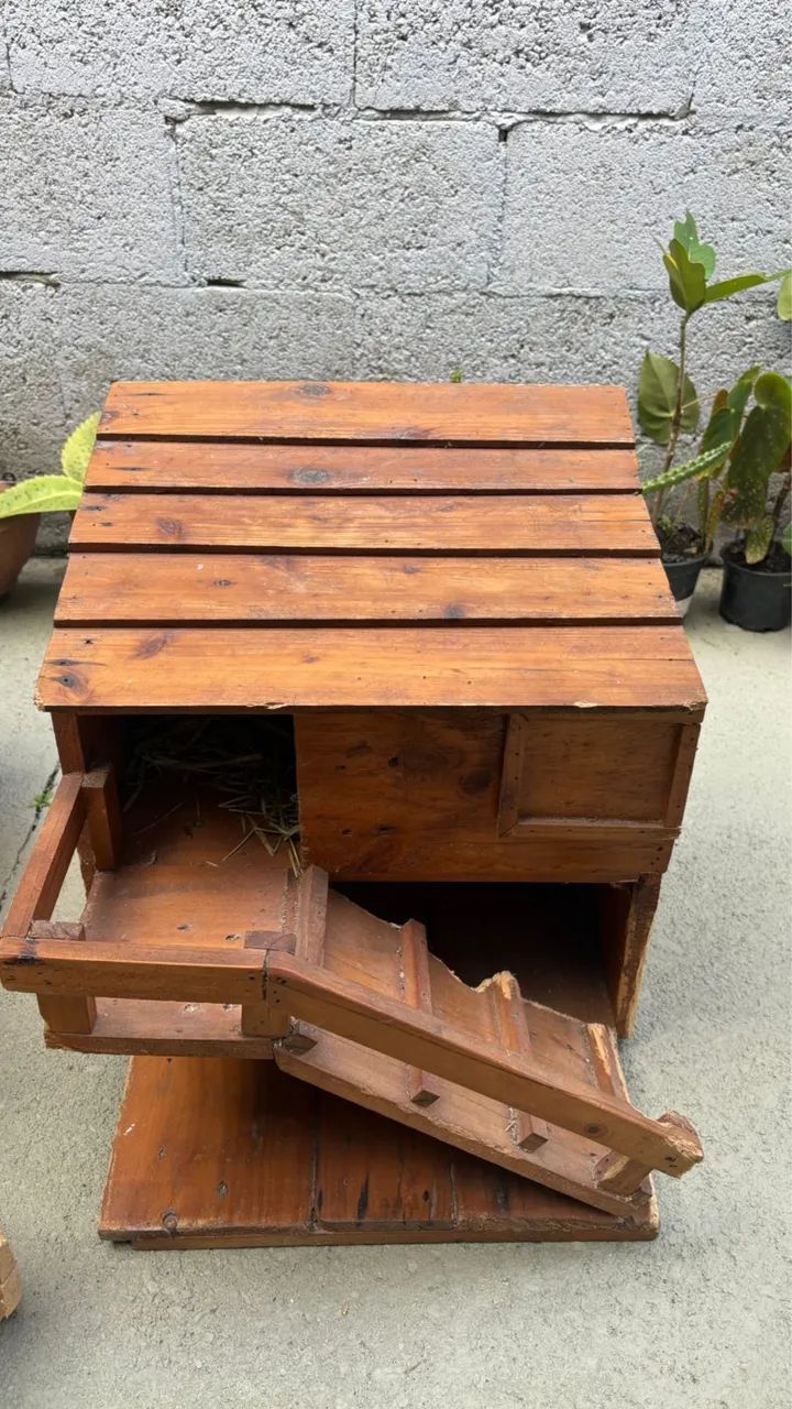 Gaiola para roedores com casinha de madeira e mais - Foto 3