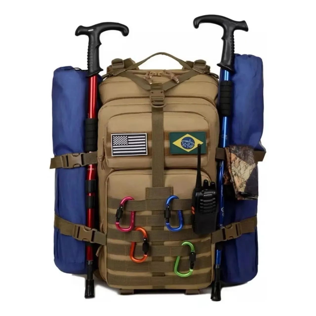 Mochila Tática Militar 50L Impermeável - A Pronta Entrega - Foto 2