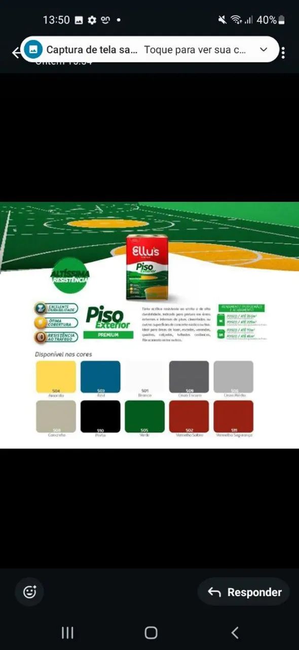 Tinta piso ellus 18L / entregamos  - Foto 2