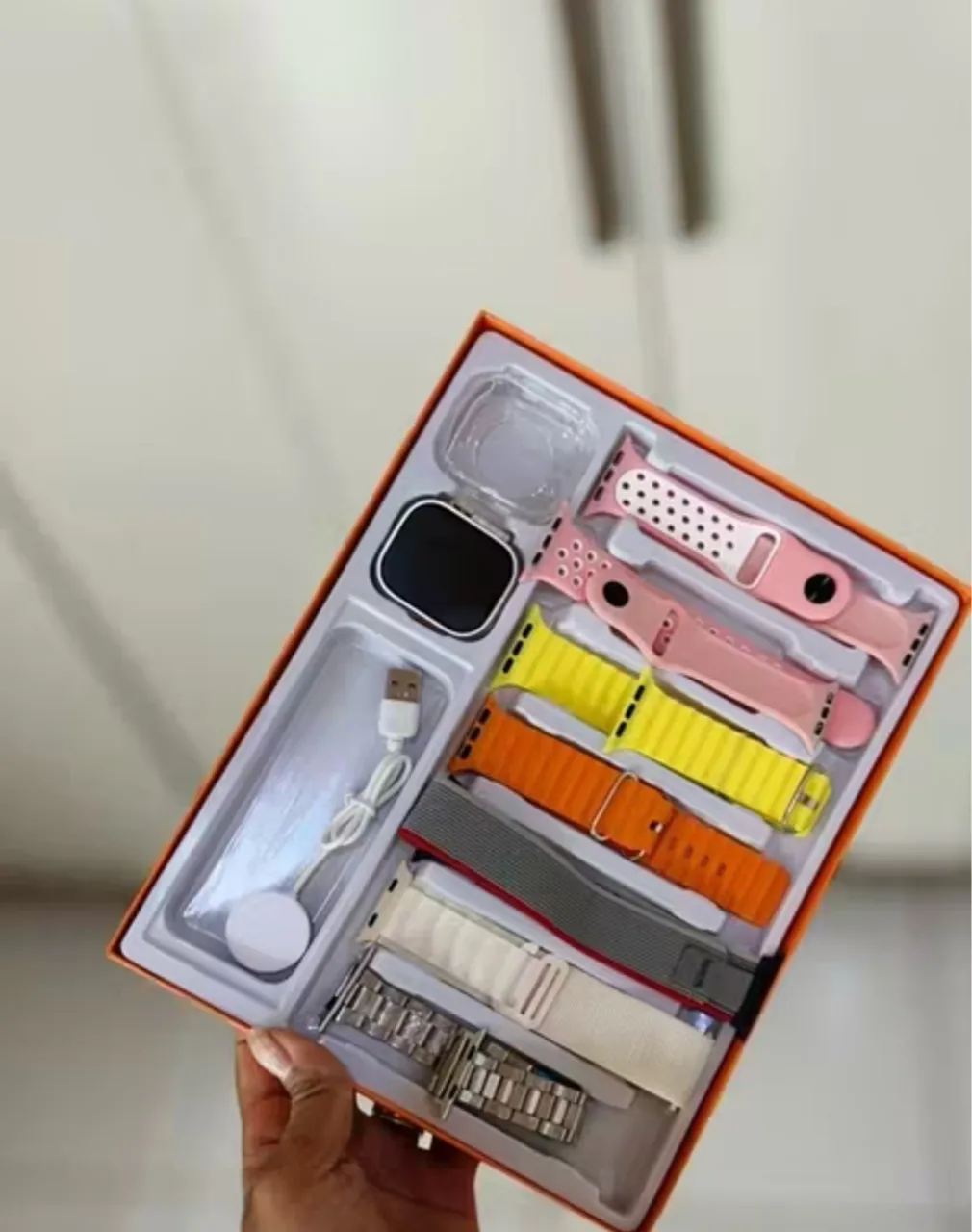 Smartwatch S100 Ultra 9 (Novo) 7 pulseiras 
