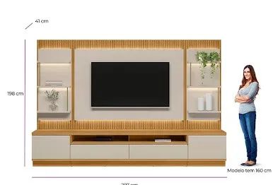Rack + painel Betania - Foto 2