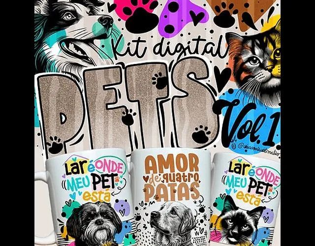 Caneca / xícara personalizada com foto do seu bichinho de estimação, seu pet 