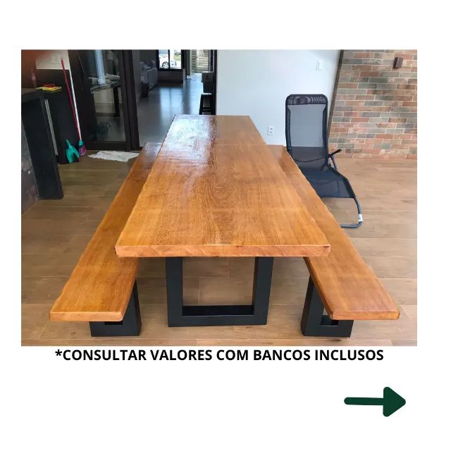 mesa de jantar madeira entrega grátis df - Foto 3