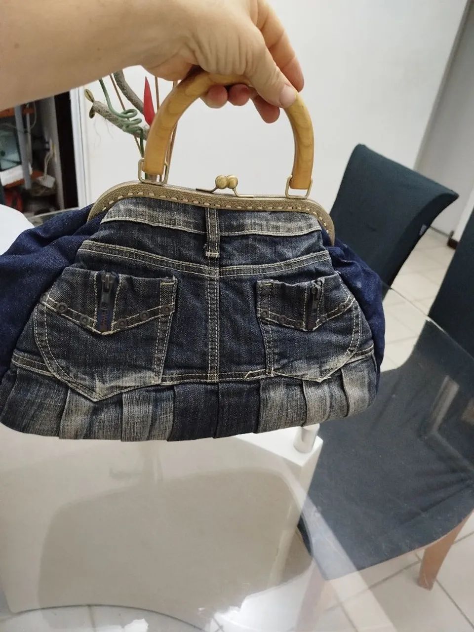Bolsa  Artesanal Jeans - Foto 5