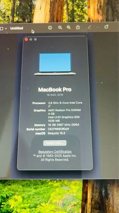 MacBook Pro 2019 i7 16GB RAM 500GB - Foto 4