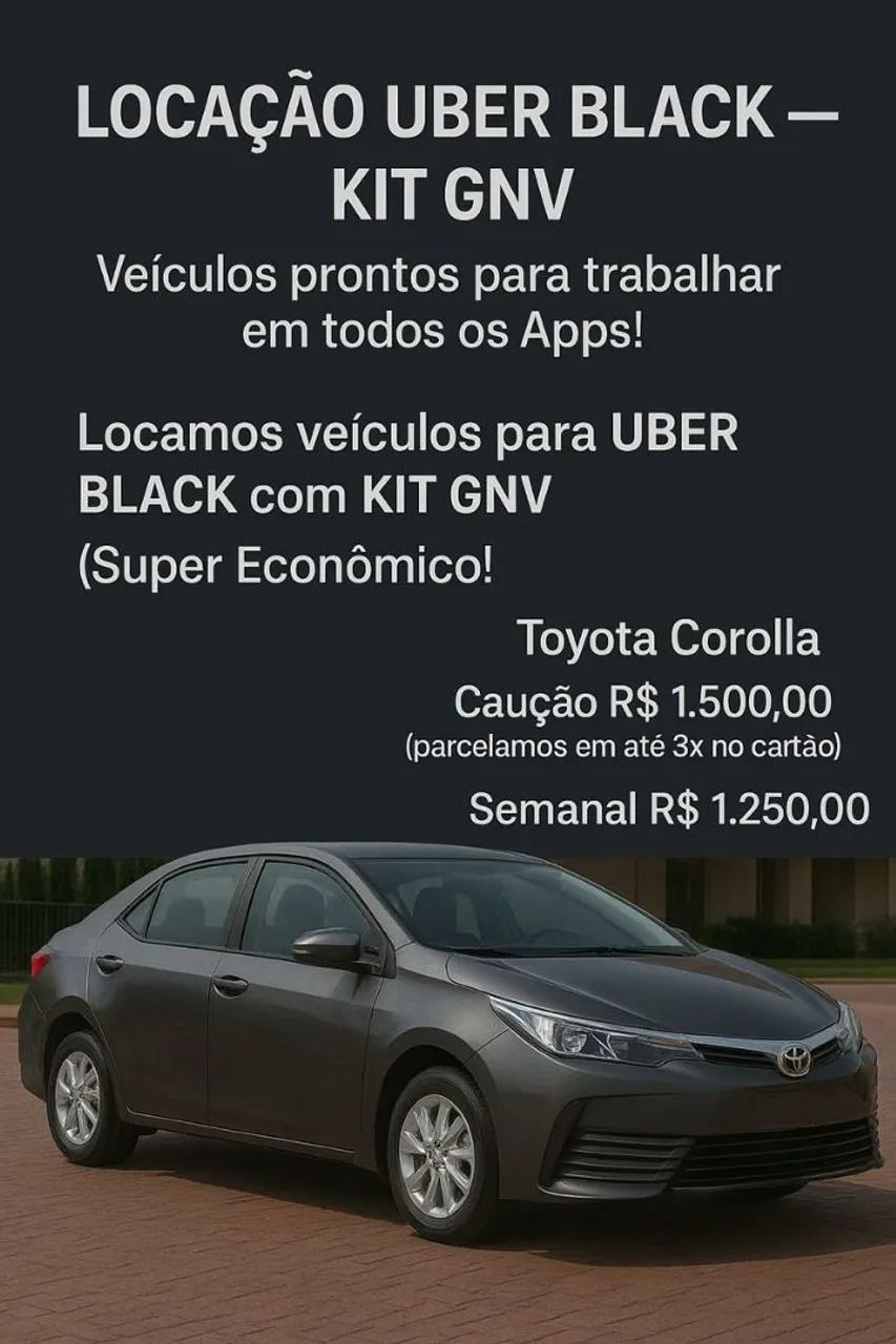 LOCAÇÃO UBER BLACK ///  KIT GNV ///<br><br> - Foto 4