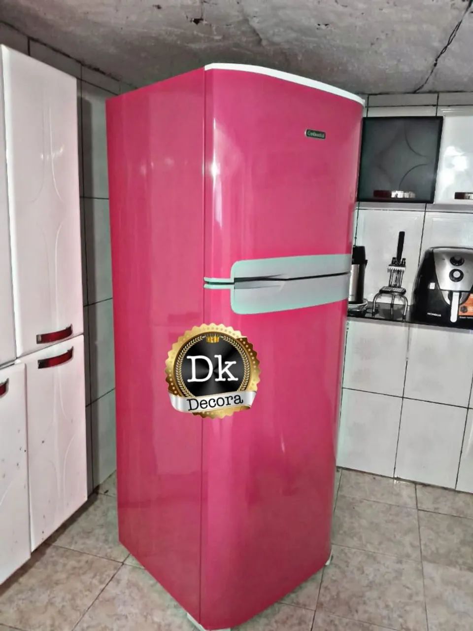 Geladeira  Rosa Plotagem - Foto 2