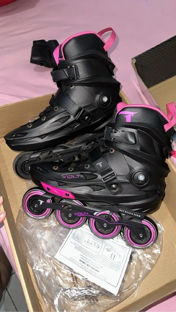 PATINS VOLT + 2.0 ROSA - 80MM ABEC-9