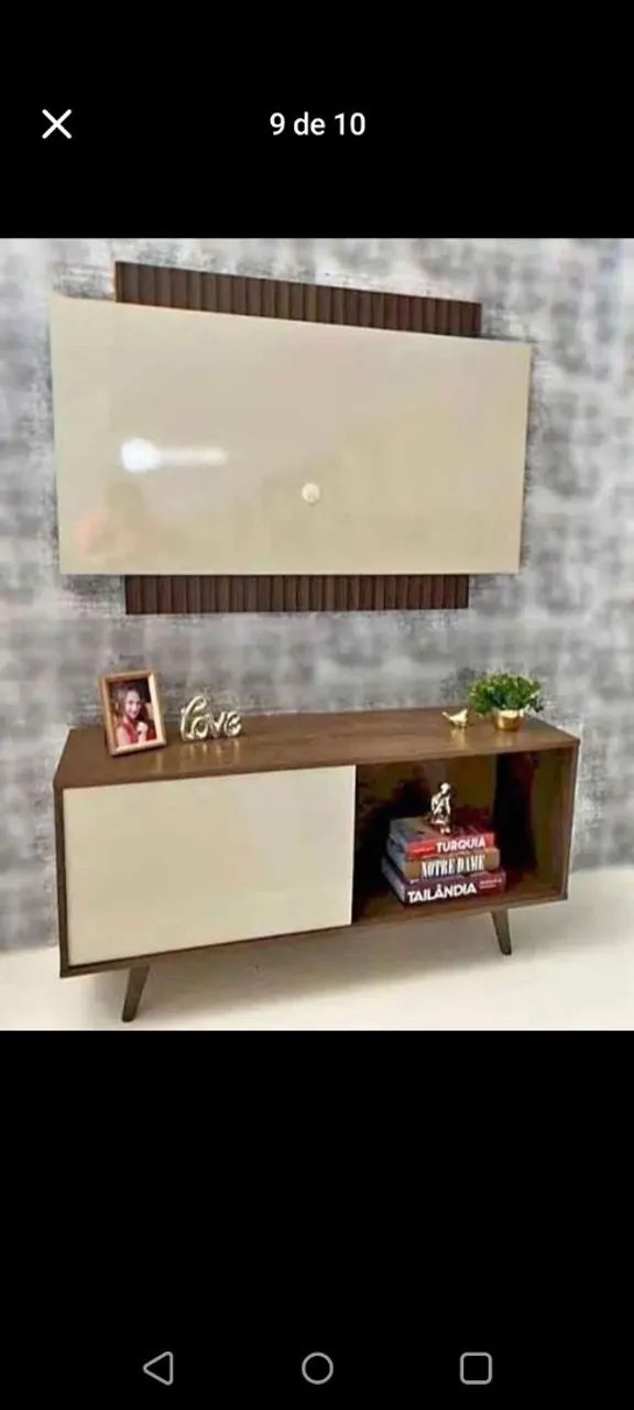 Painel Com Rack Málaga Para TV Ate 43 Polegadas Na Promoção. Entrega É Montagem Grátis  - Foto 4