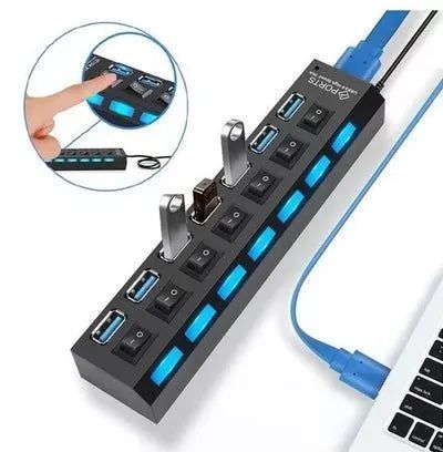 Hub USB switch 7 portas (entrega)