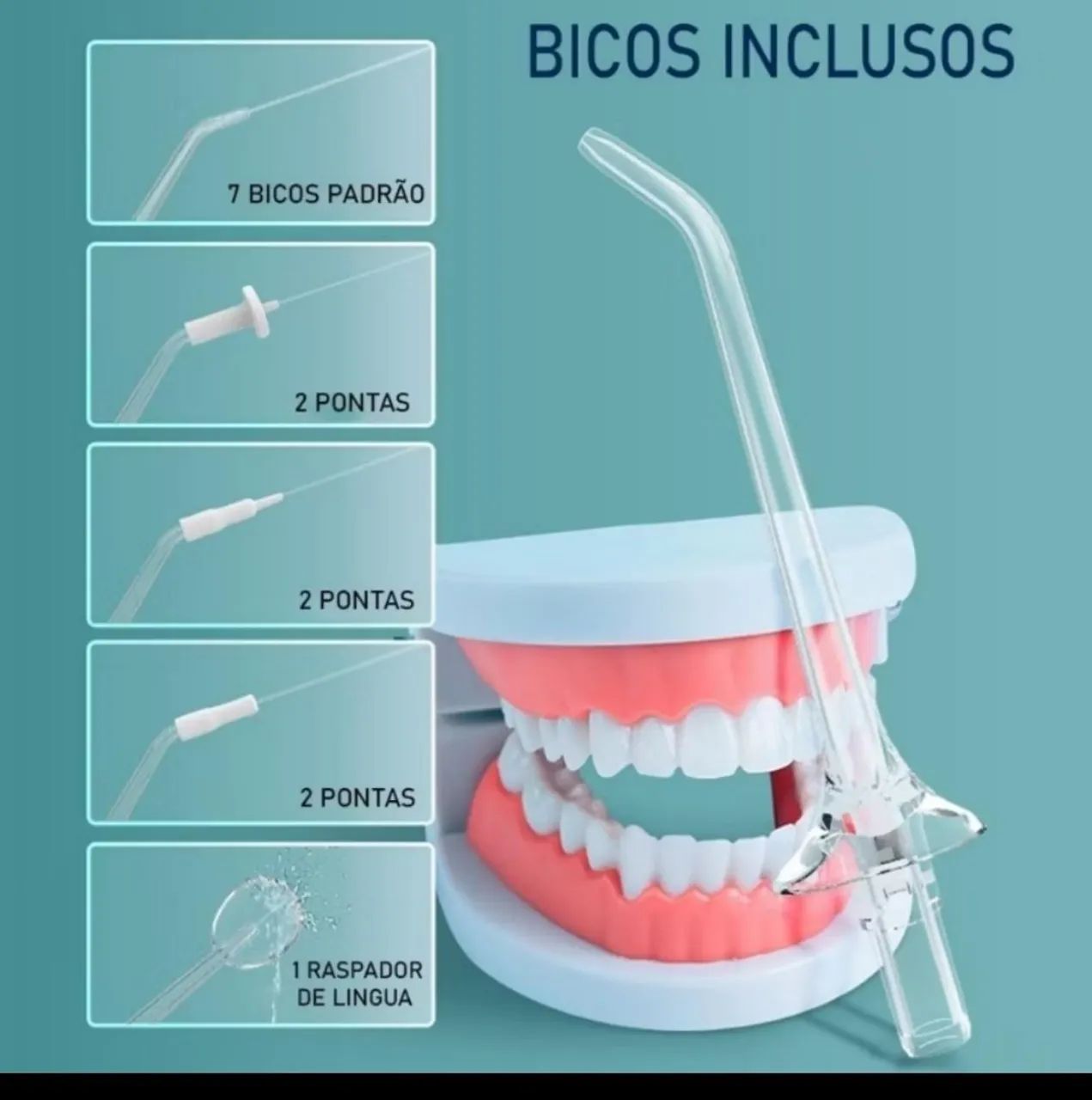 Irrigador Oral Portátil para Limpeza Profunda dos Dentes - Foto 3