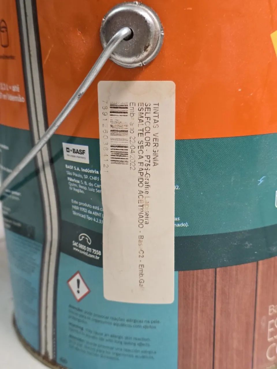 Tinta Esmalte Suvinil Base Água Seca Rápido :: Grafite Lapiseira Acetinado :: Galão 3,6L - Foto 3