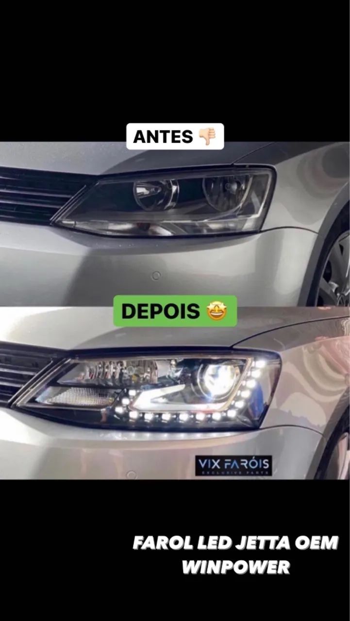 Farol Full Led Jetta Modelo OEM Winpower 