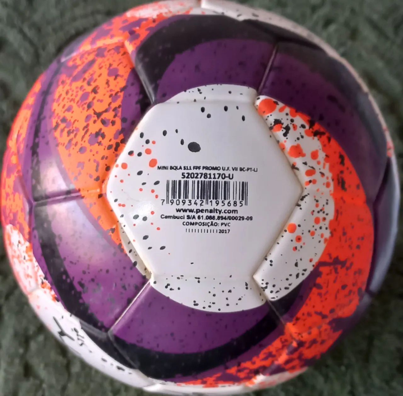 Mini Bola de Futebol Penalty Ultra Fusion S11 Paulistao 2018- Oficial Frete Gratis - Foto 3