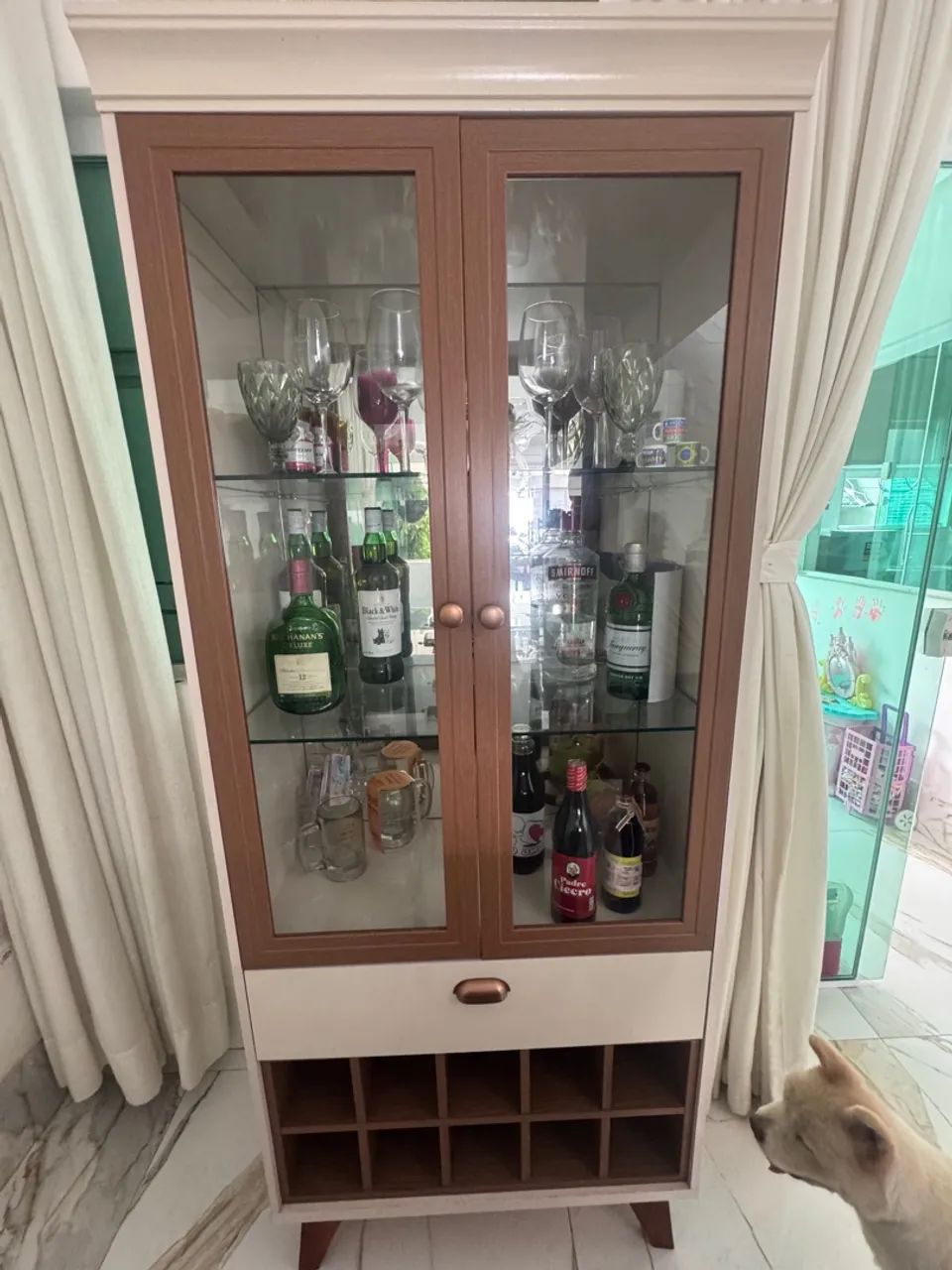 Cristaleira de vidro  - Foto 2